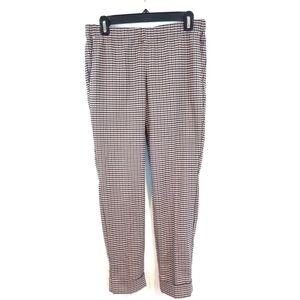 J.Jill Size 6 Houndstooth Pull On Pants